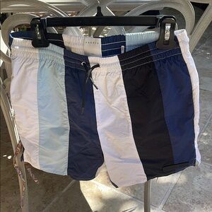 Sandro Multicolor Striped Swim Shorts